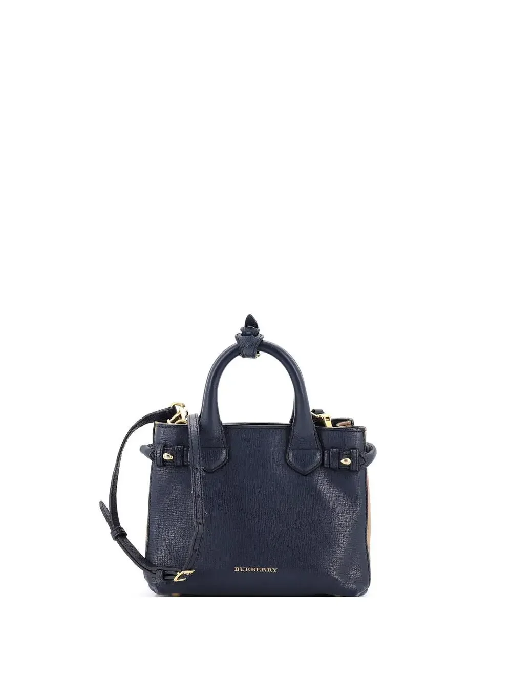 Burberry Banner Tote Leather And House #237696B70B